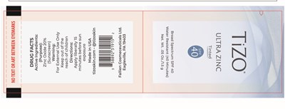 Package Label (Tizo Ultra Zinc Spf 40 (tinted))